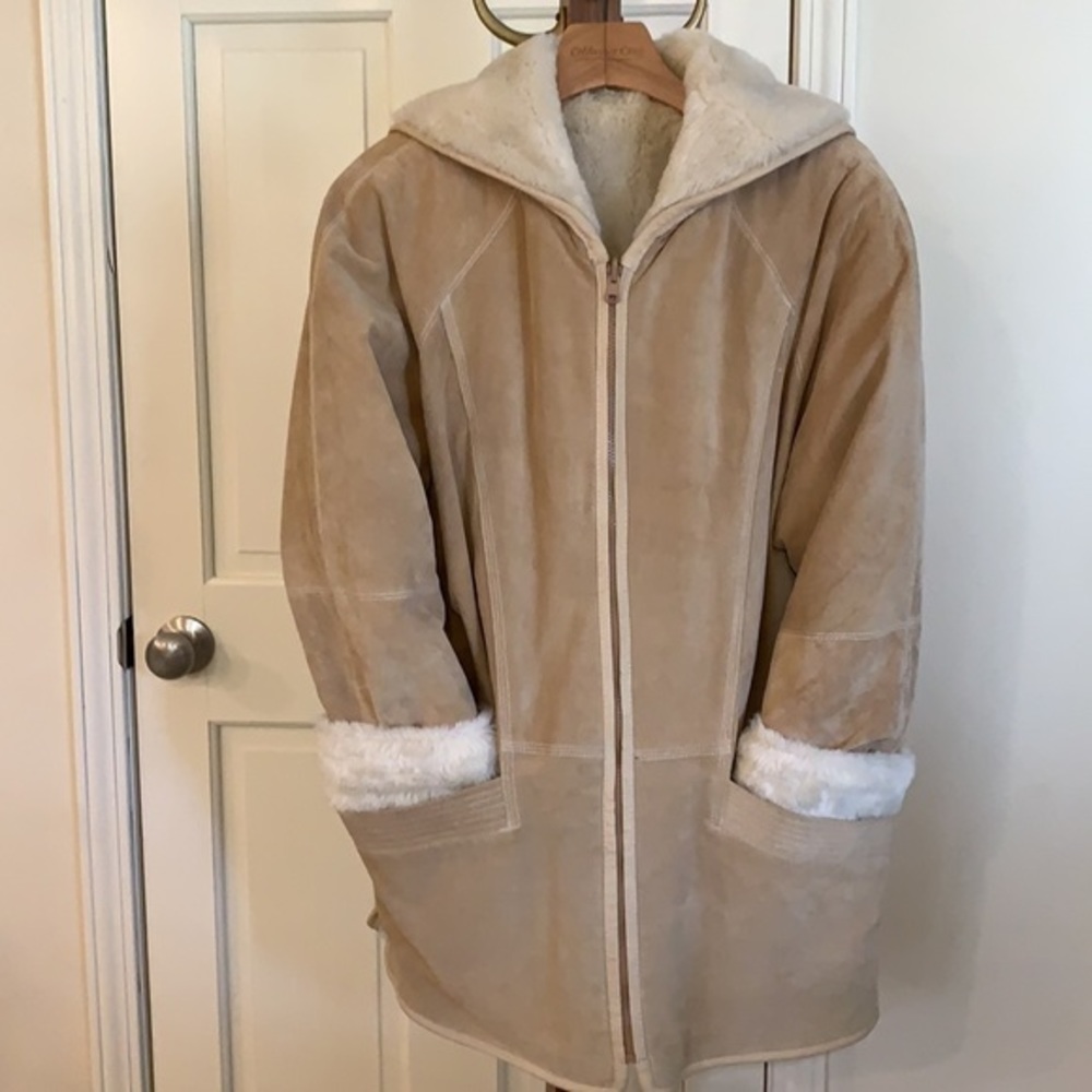 Lamb Skin Leather Coat